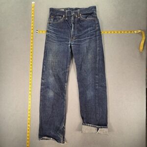 American Selvedge Jeans Mens Blue Straight Leg Fits 27x29